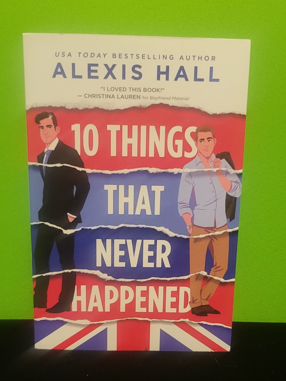 '10 Things That Never Happened' - Red, Blue & White Cover